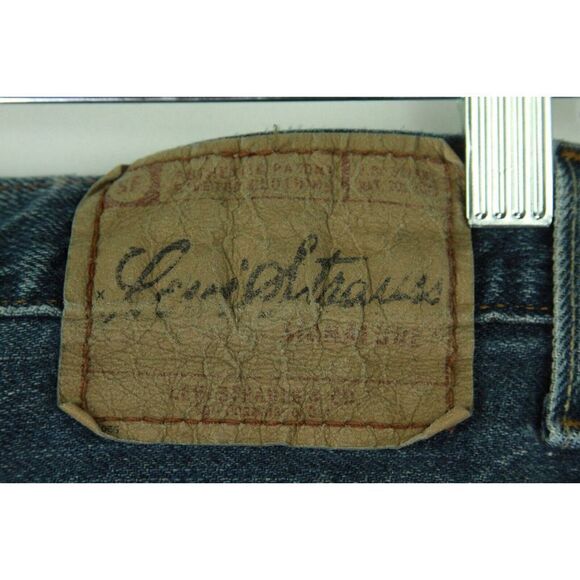 Levi Strauss Signature Jeans Blue Denim 100% Cotton Straight Fit Mens 36/30 - Picture 3 of 6